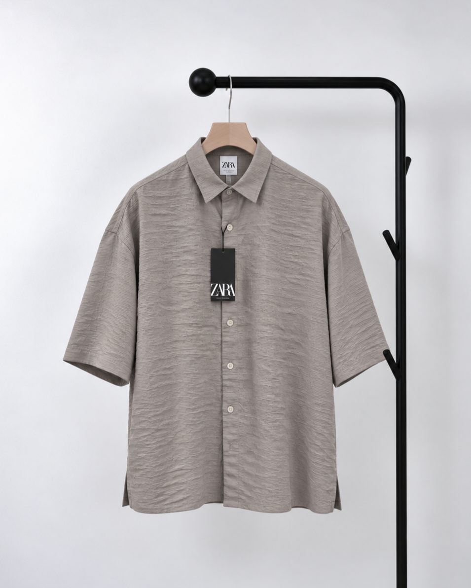 پیراهن نخی باکسی برند ZARA