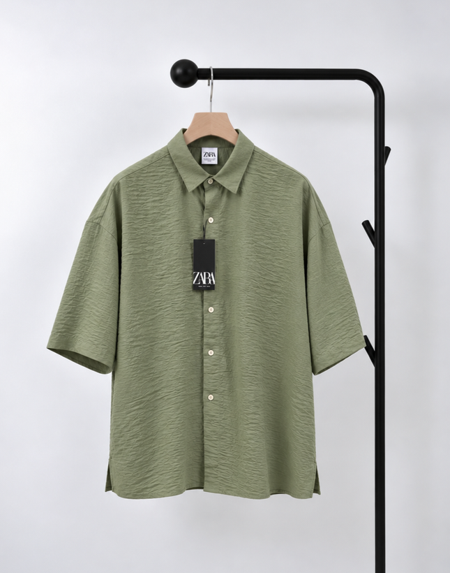 پیراهن نخی باکسی برند ZARA