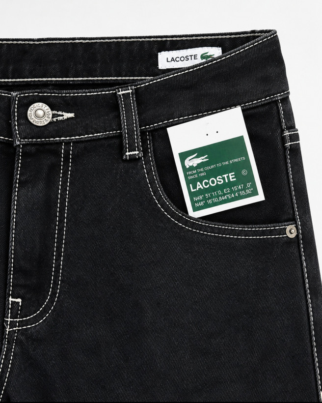 شلوار جین ترک راسته (رگولار) برند لاکوست LACOSTE