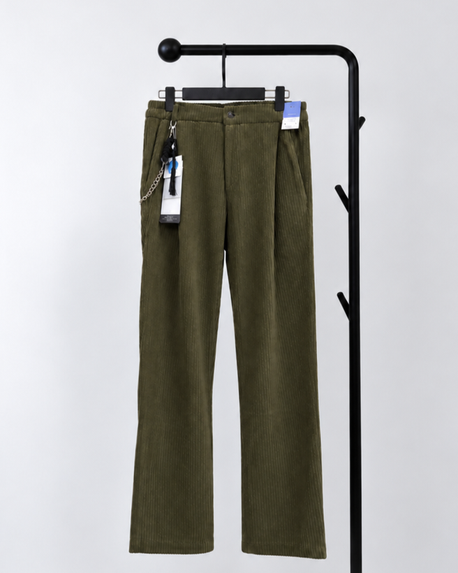 شلوار جاگر مخمل کبریتی داخل پشمی نیم بگ SCOTCH & SODA