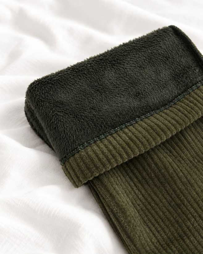 شلوار جاگر مخمل کبریتی داخل پشمی نیم بگ SCOTCH & SODA